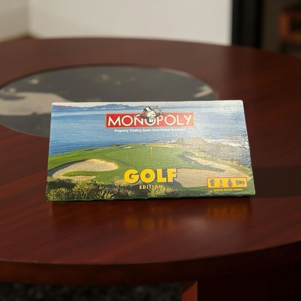 NEW 1998 USAopoly Vintage Monopoly Golf Board Game Complete Open Box